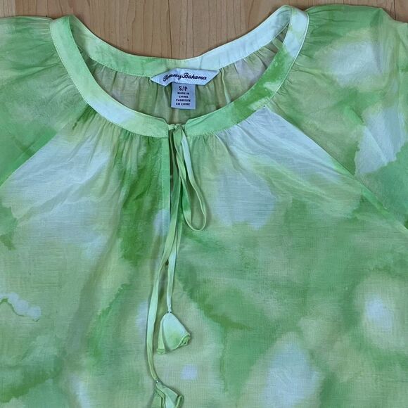 Tommy Bahama Sheer Light‎ Weight Tie Died Shirt Size Small - Picture 3 of 7